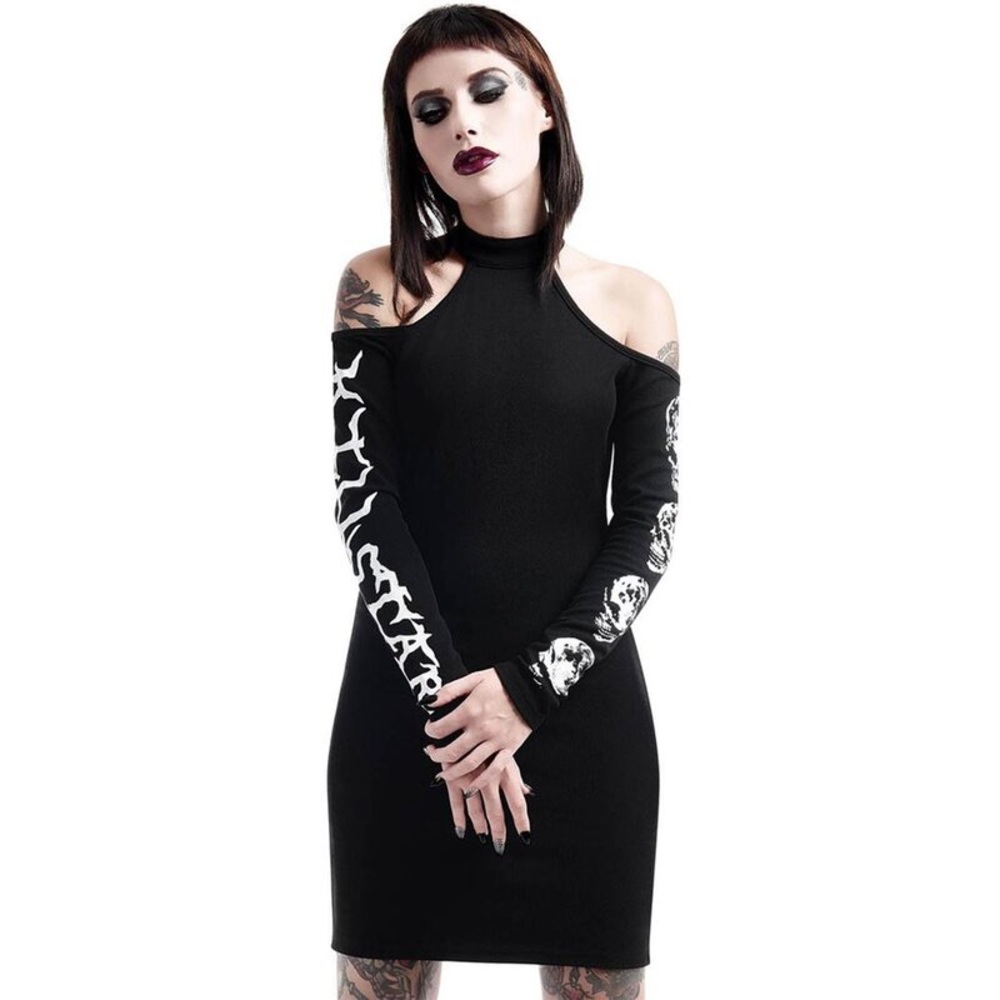 Killstar Luna morte bodycon mini dress